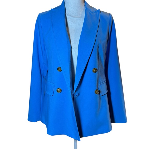 Ann Taylor Periwinkle Blue Stretch Blazer 🆕 - Picture 2 of 10